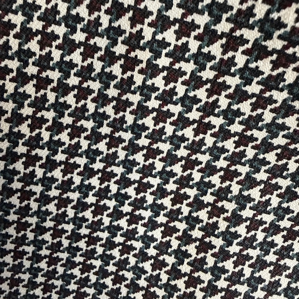 Madewell Green and Burgundy Houndstooth Pants - Picture 6 of 6
